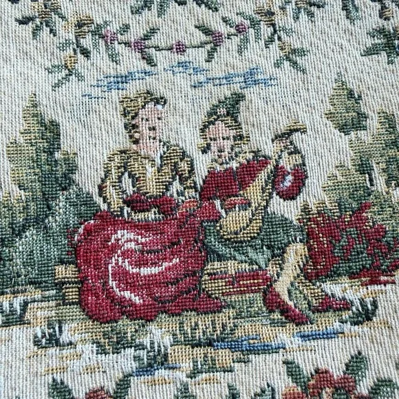 Vintage Walborg De Pinna French Tapestry Kiss Lock Clutch Purse Made in France - Picture 3 of 10
